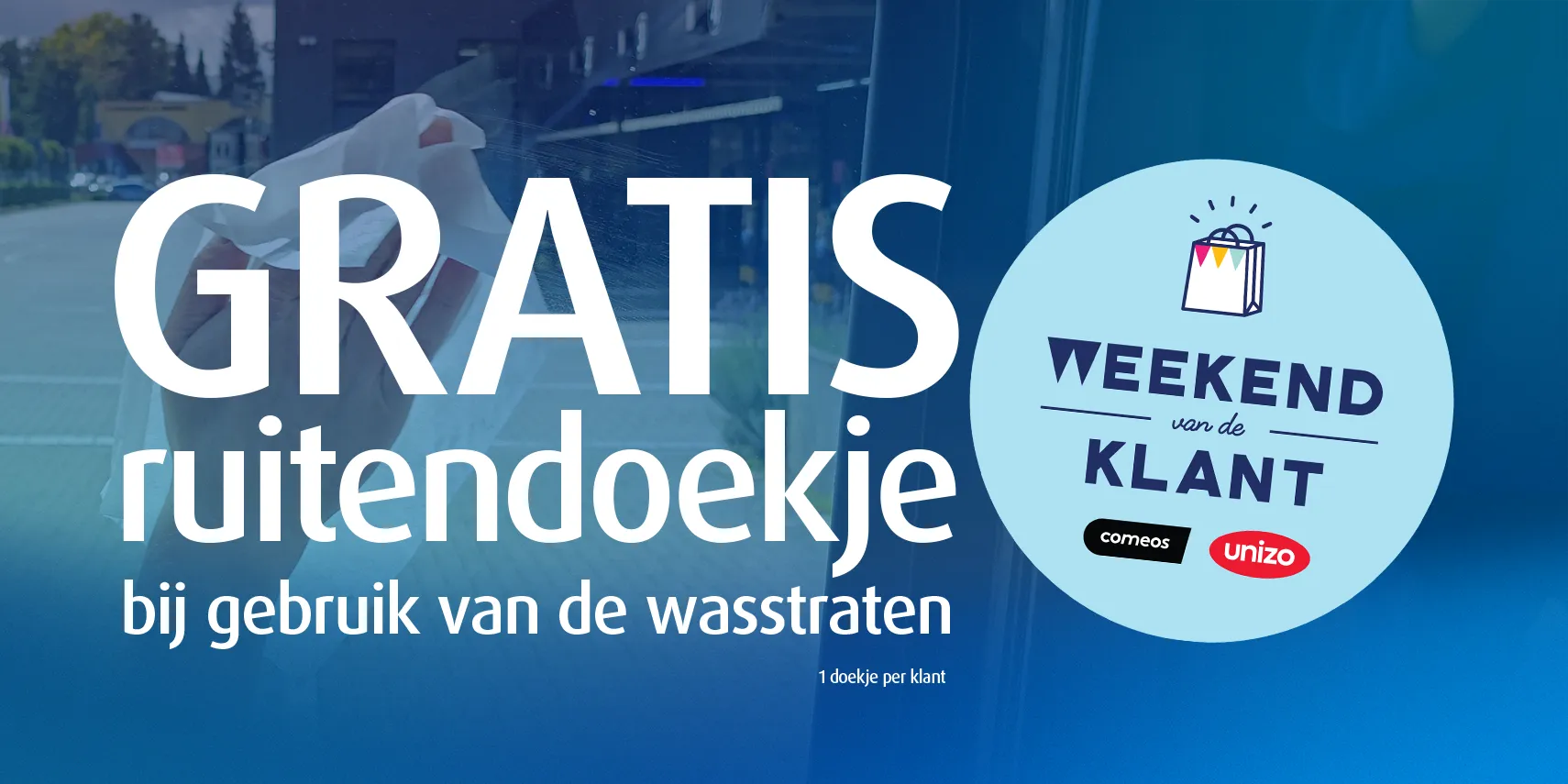 Gratis ruitendoekje tijdens Weekend van de Klant